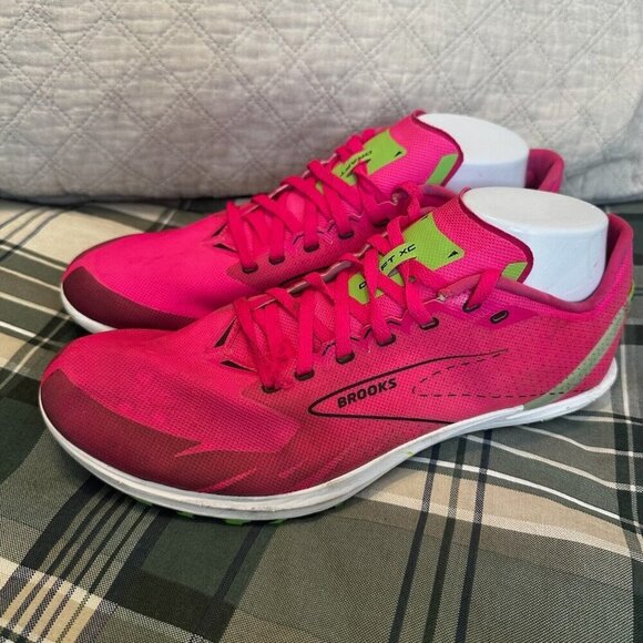 Brooks Draft XC Sneakers Womens Sz 11.5 Pink Cross Country‎ Track Spikes Shoes - Picture 5 of 11